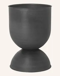 ferm LIVING Blumentopf HOURGLASS MEDIUM Schwarz