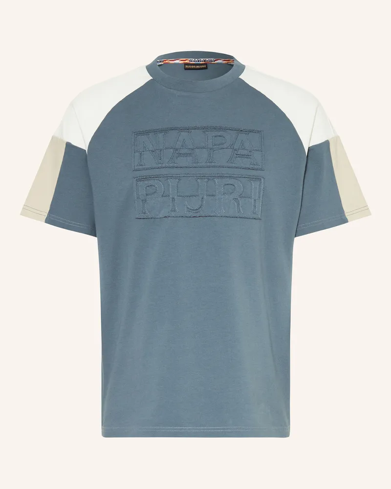 Napapijri T-Shirt Cenci gruen Blaugrau