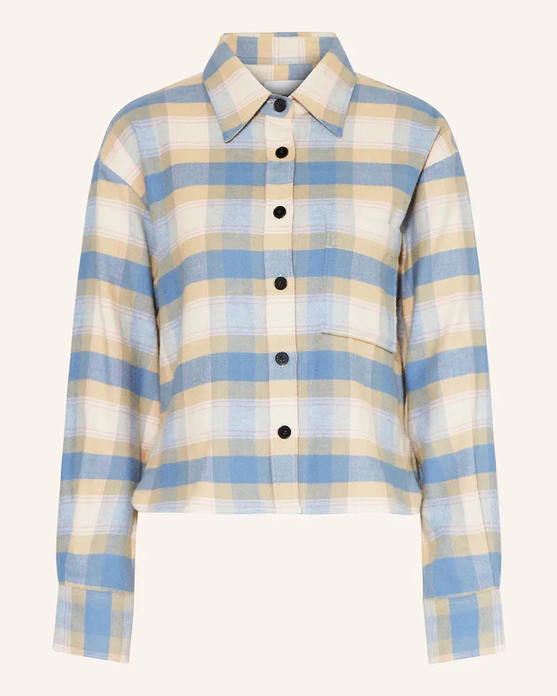 Closed Hemdbluse aus Flanell Beige