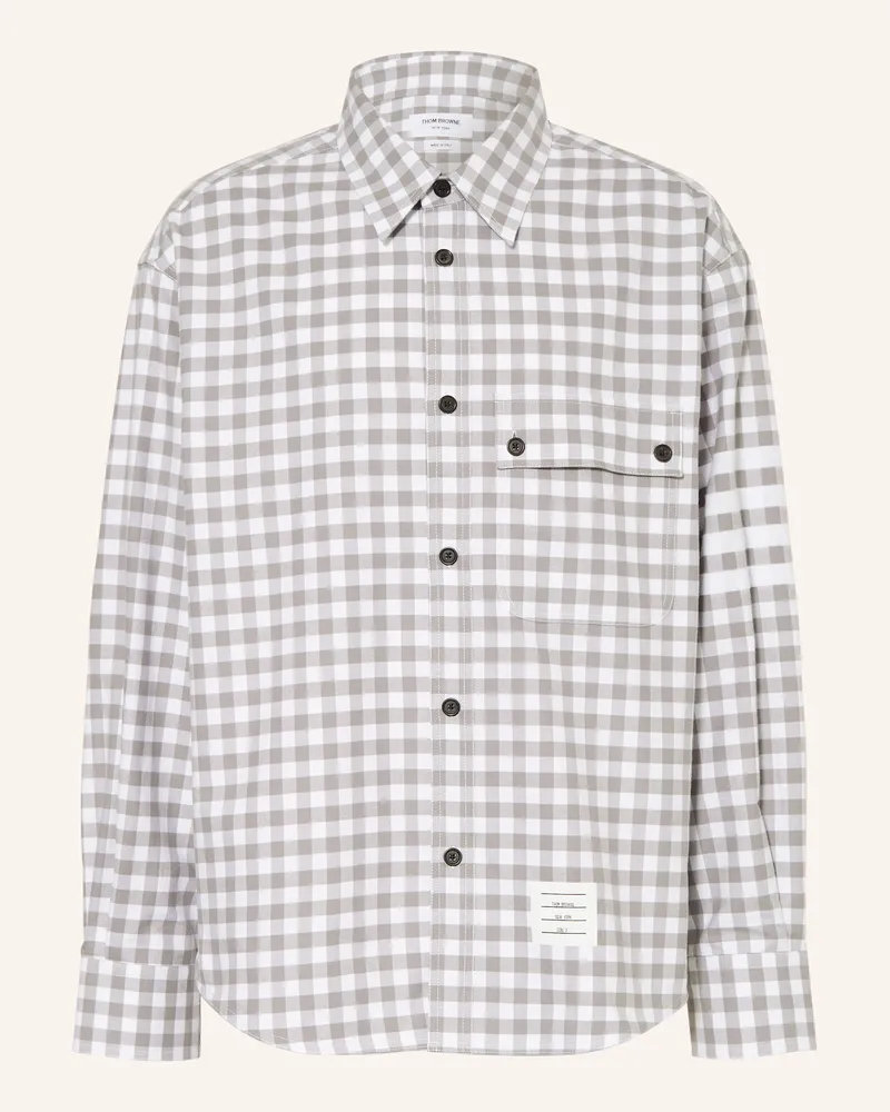 Thom Browne Hemd Regular Fit Grau