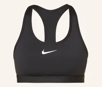Sport-Bh Swoosh schwarz