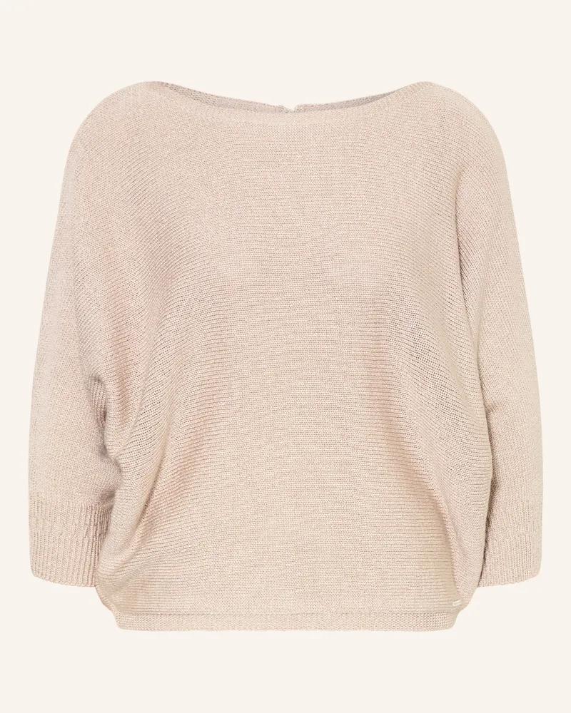 More & More Pullover mit 3/4-Arm Beige