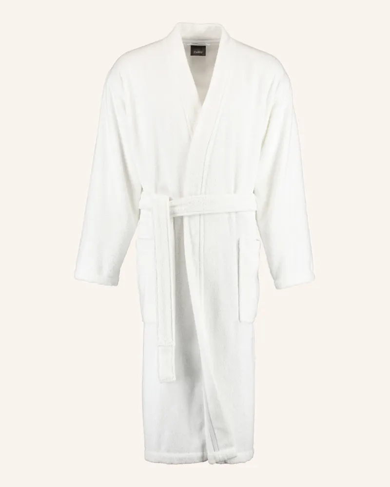 Cawö Bademantel weiss Weiss