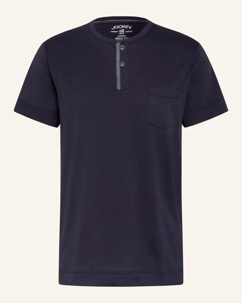 Jockey Schlafshirt Night & Day blau Dunkelblau