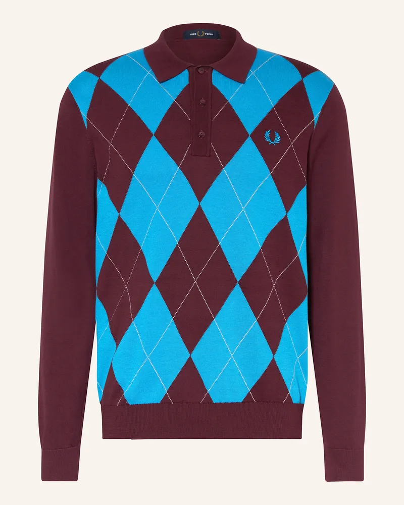 Fred Perry Jersey-Poloshirt Blau