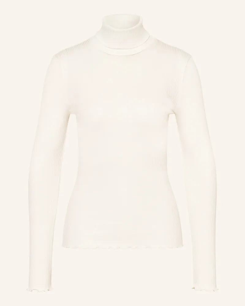 Rosemunde Rollkragenshirt Beatha Mit Seide weiss Ecru