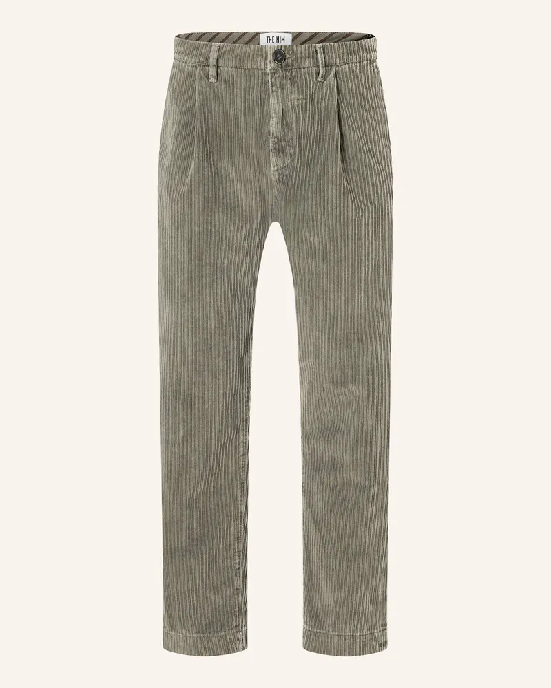 THE.NIM Hose CORD CHINO LOOSE Grün