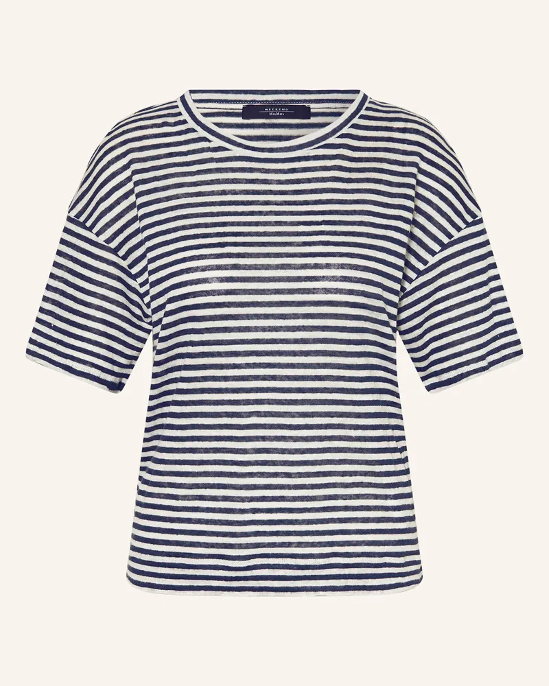 Max Mara T-Shirt BARCA aus Leinen Weiss