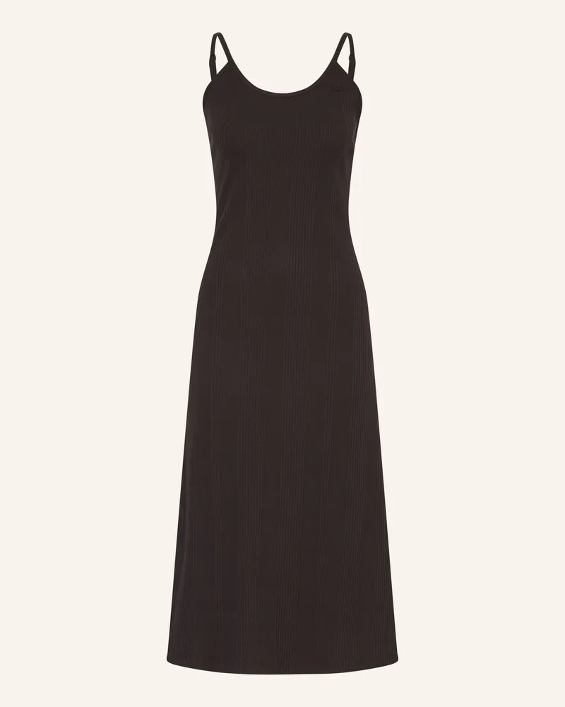 Lacoste Jerseykleid braun Dunkelbraun