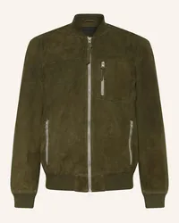 AllSaints Lederjacke KAIRO Gruen