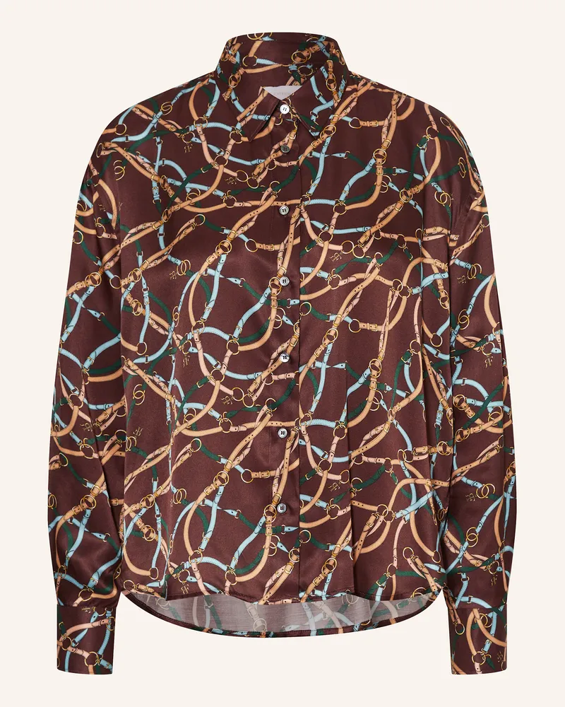 Robert Friedman Hemdbluse Renee Aus Seide braun Braun