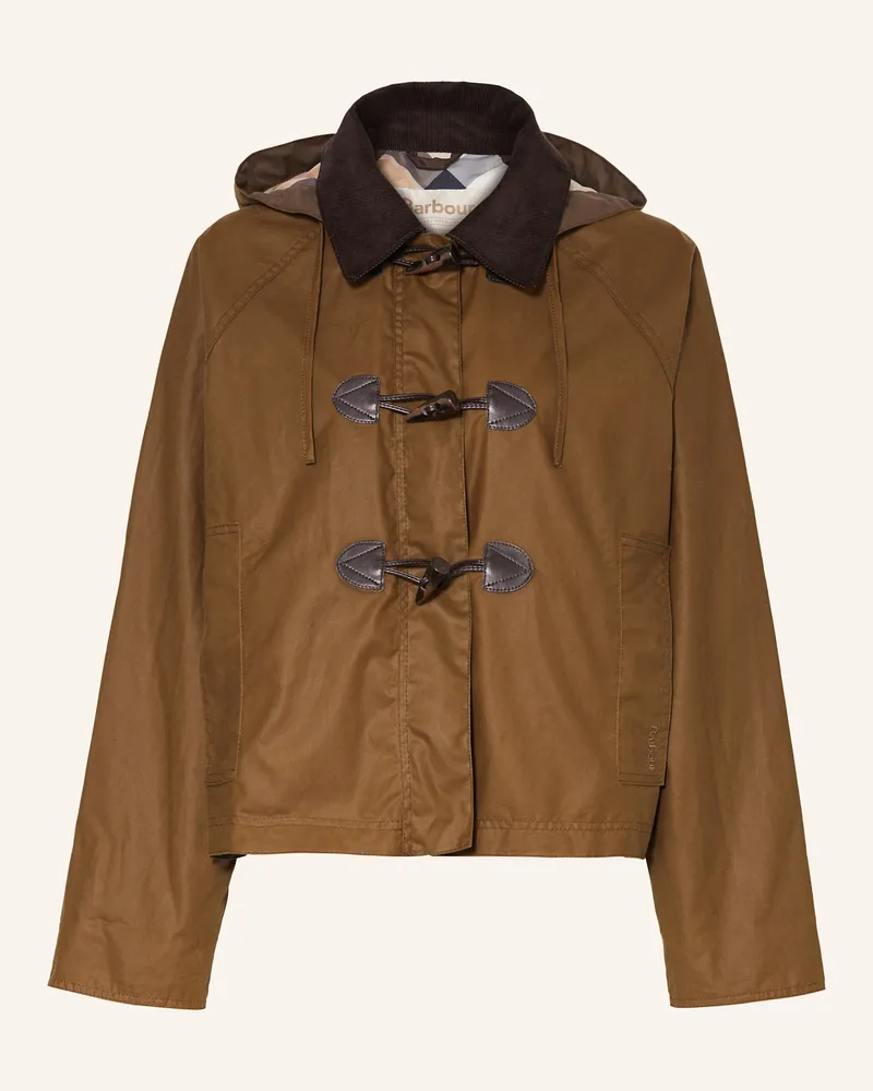 Barbour Fieldjacket MYRA mit abnehmbarer Kapuze Braun