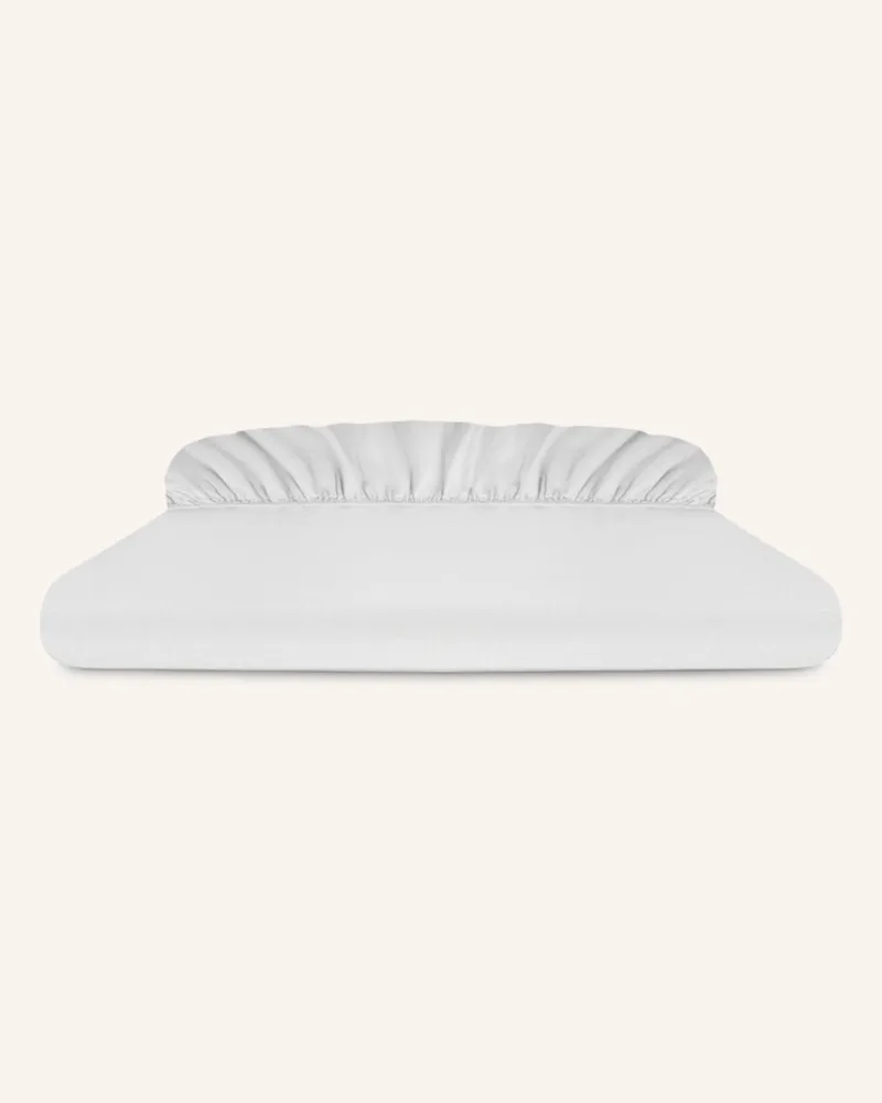 ROYFORT Spannbettlaken Baumwolle-Cashmere weiss Weiss