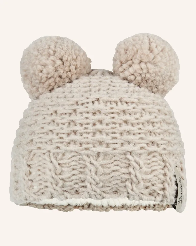 Sterntaler Bommelmütze Struktur Beige