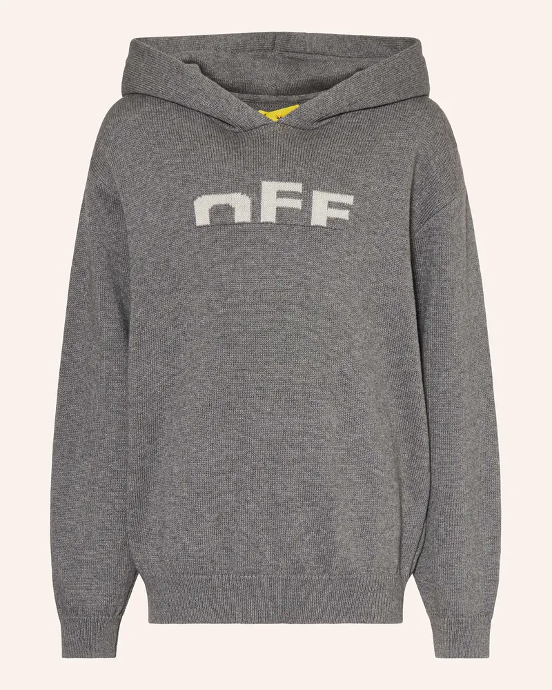 OFF-WHITE Strick-Hoodie Grau