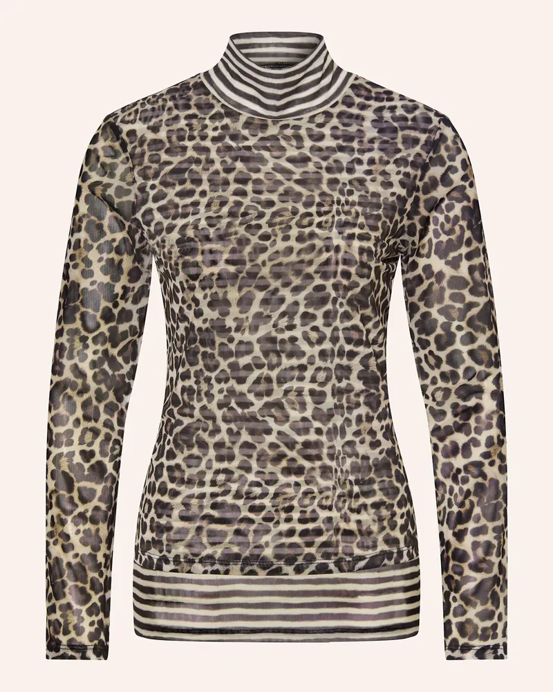 MARC AUREL Longsleeve aus Mesh Schwarz