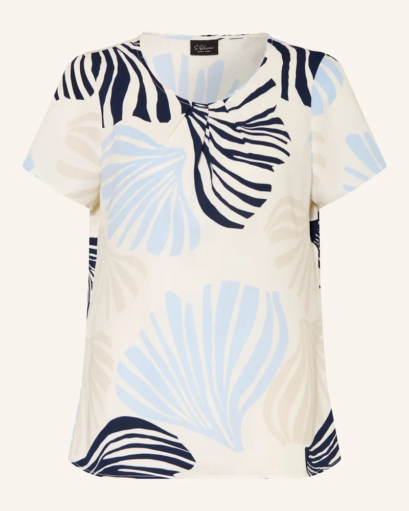 S.Oliver Blusenshirt blau Weiss