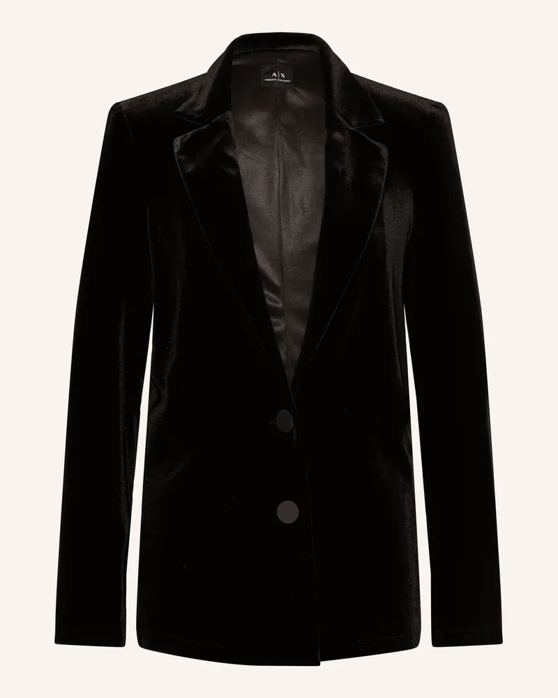 Armani Exchange Samtblazer Schwarz