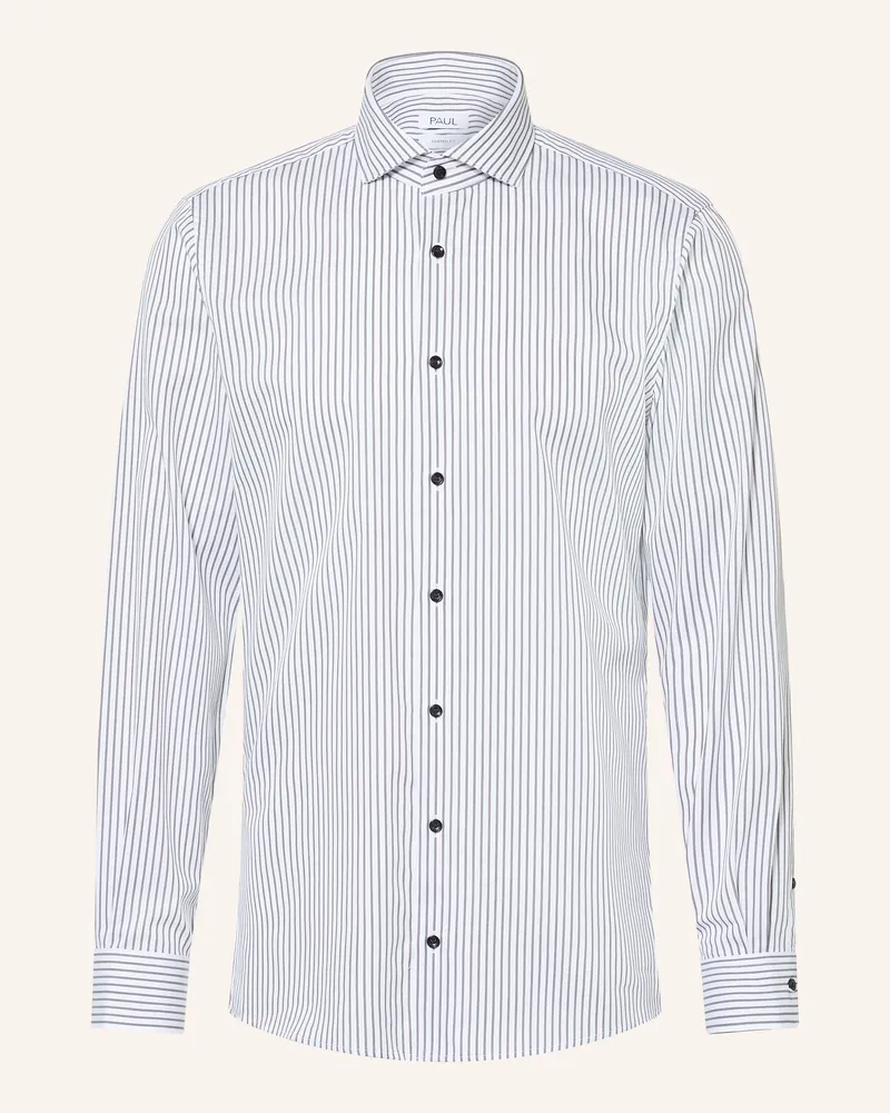 paul Hemd Shaped Fit schwarz Weiss