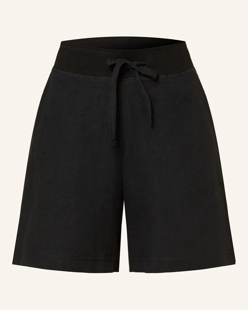 Darling Harbour Leinenshorts Schwarz