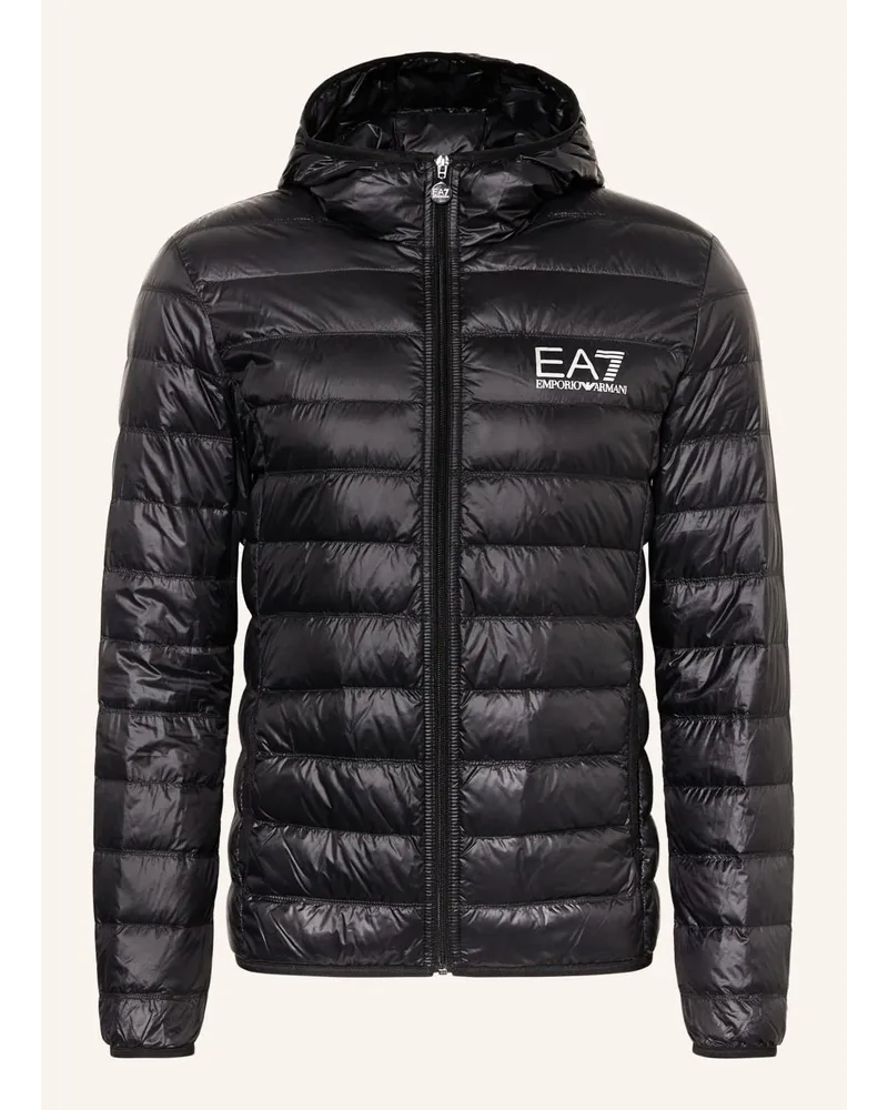 EA7 Lightweight-Daunenjacke Schwarz