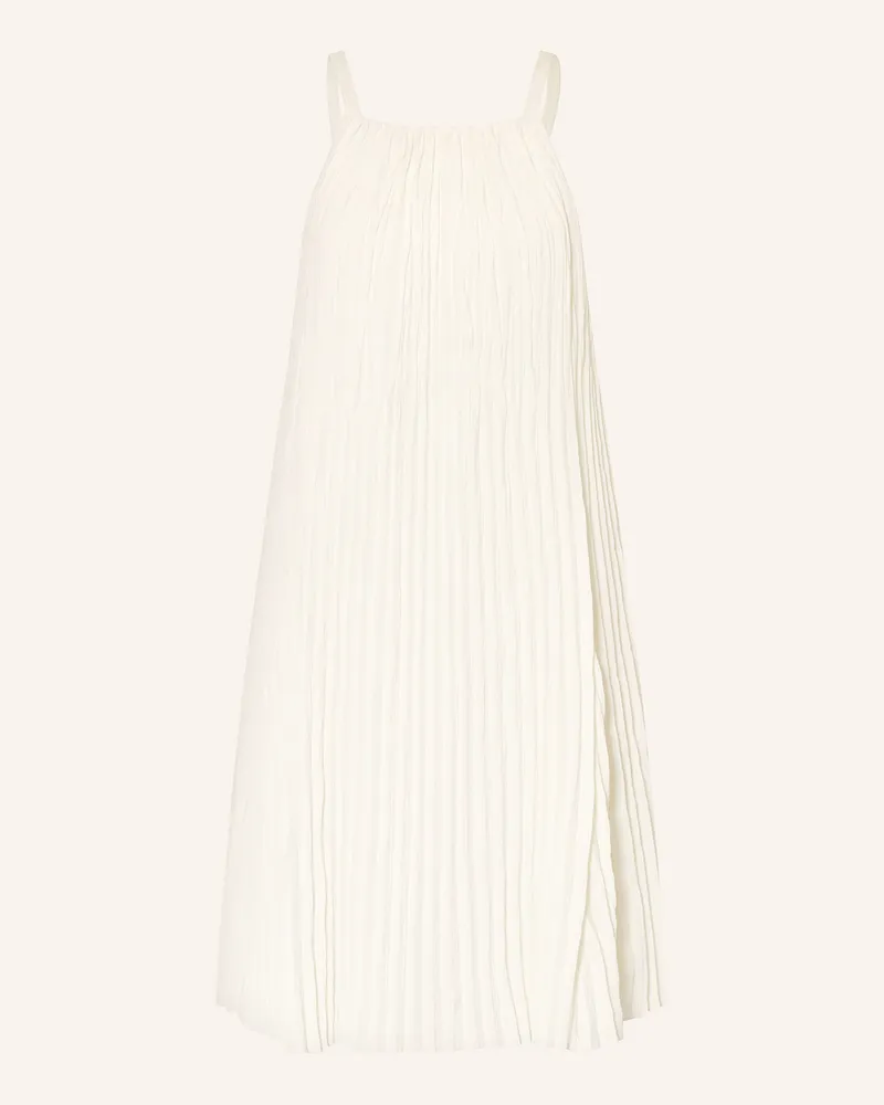 Vince Kleid Mit Plissees weiss Weiss