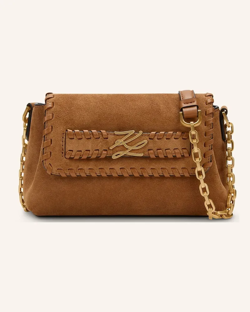 Karl Lagerfeld Umhängetasche braun Camel