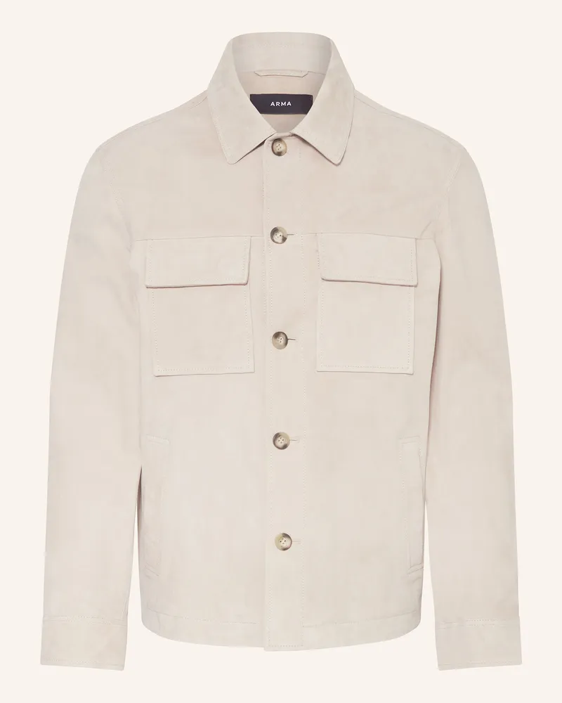 Arma Leder-Overjacket Mex beige Beige