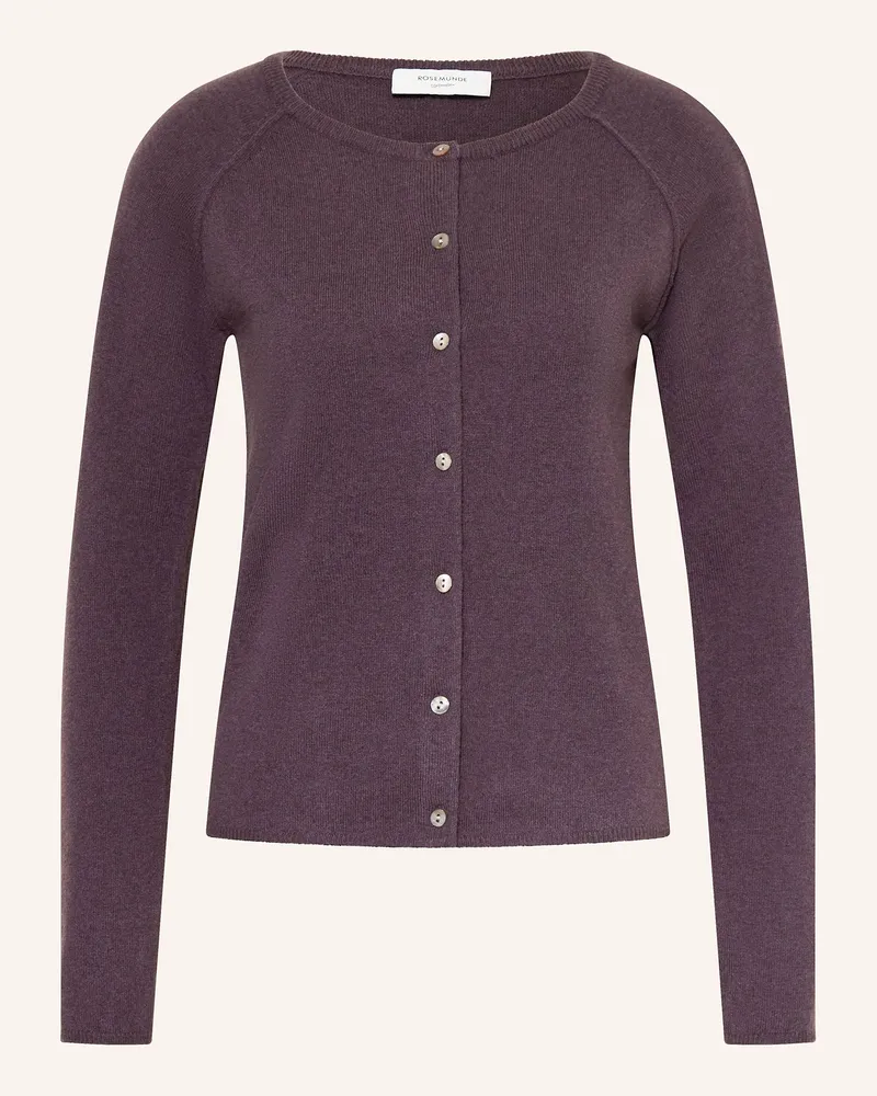 Rosemunde Strickjacke Laica Mit Cashmere lila Dunkellila