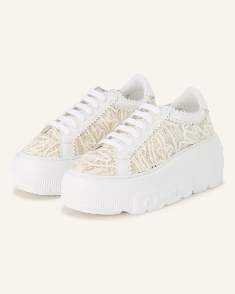 Casadei Plateau-Sneaker Nexus weiss Weiss