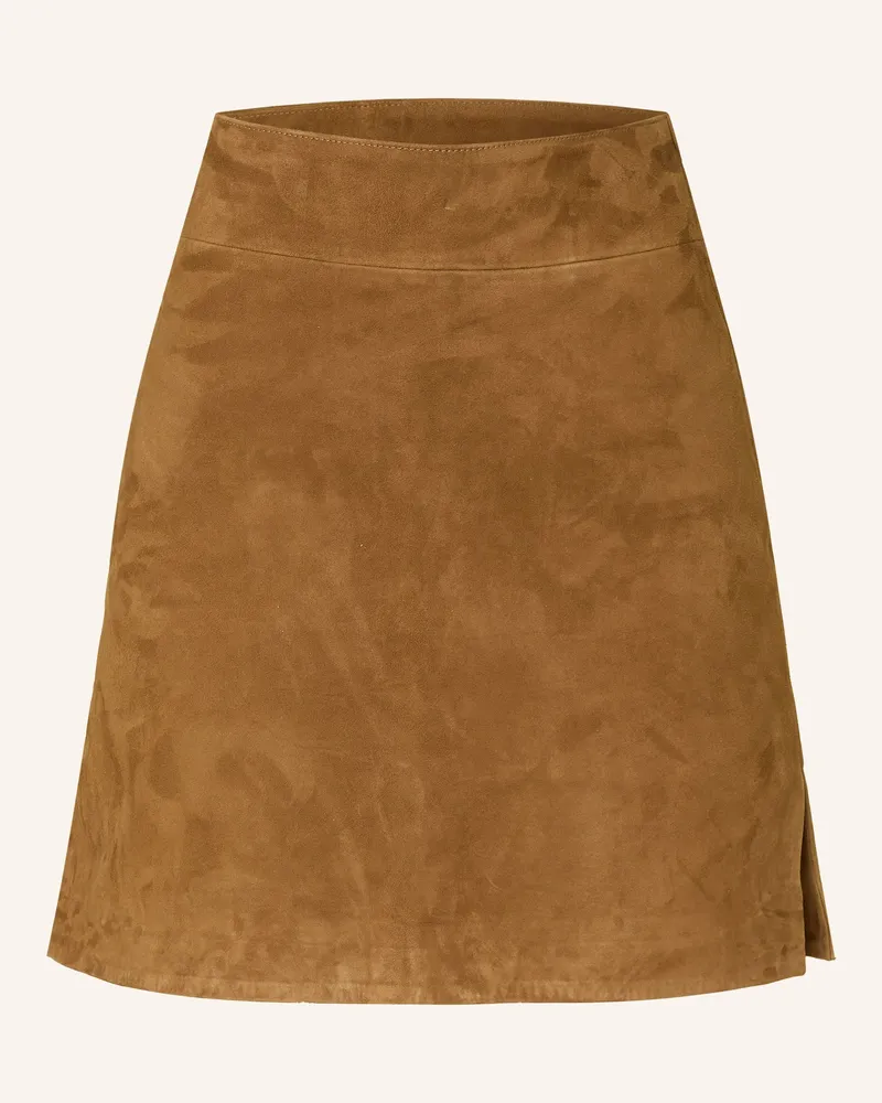 Mrs & HUGS Lederrock braun Braun