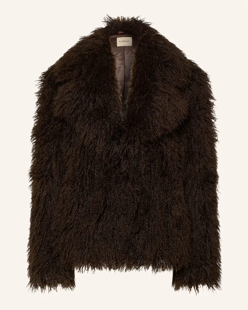 Smith & Soul Kunstfell-Jacke braun Dunkelbraun