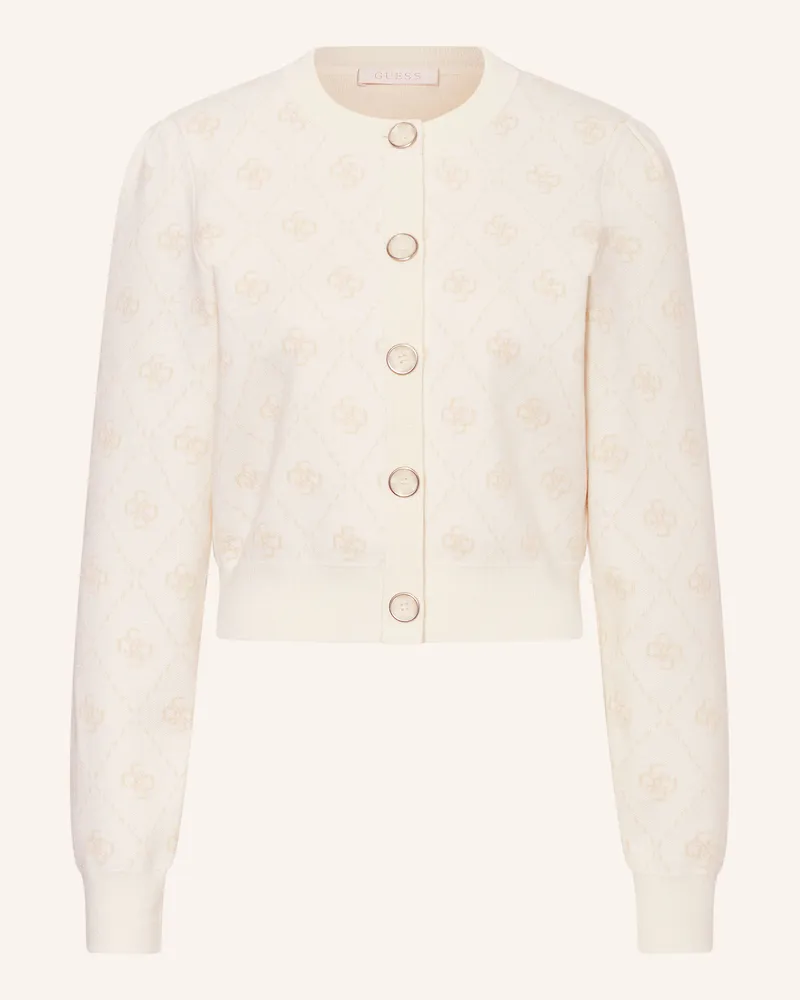 Guess Cropped-Strickjacke SARAH Creme