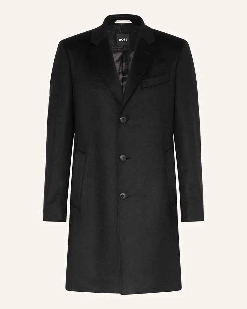 HUGO BOSS Mantel H-Hyde schwarz Schwarz