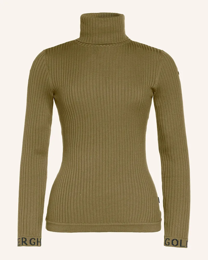 GOLDBERGH Rollkragenpullover MIRA Oliv