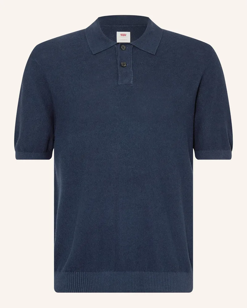 Levi's Levi Strick-Poloshirt Standard Fit blau Dunkelblau