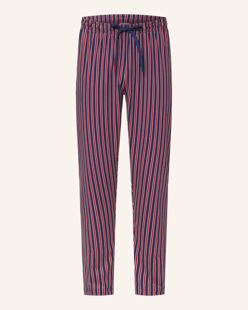 Mey Schlafhose Serie GRAPHIC STRIPES Dunkelblau