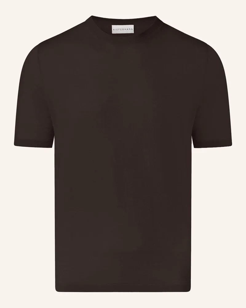 KIEFERMANN Kiefermann Feines Merino-Strickshirt Für Herren Georgs braun Dunkelbraun