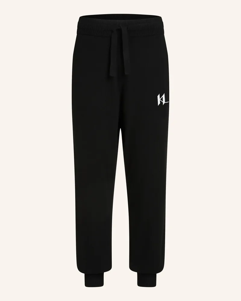 Karl Lagerfeld Hose schwarz Schwarz