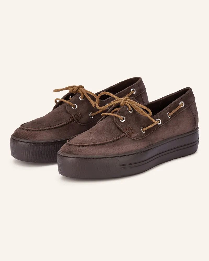 paul green Bootsschuhe Grain braun Dunkelbraun