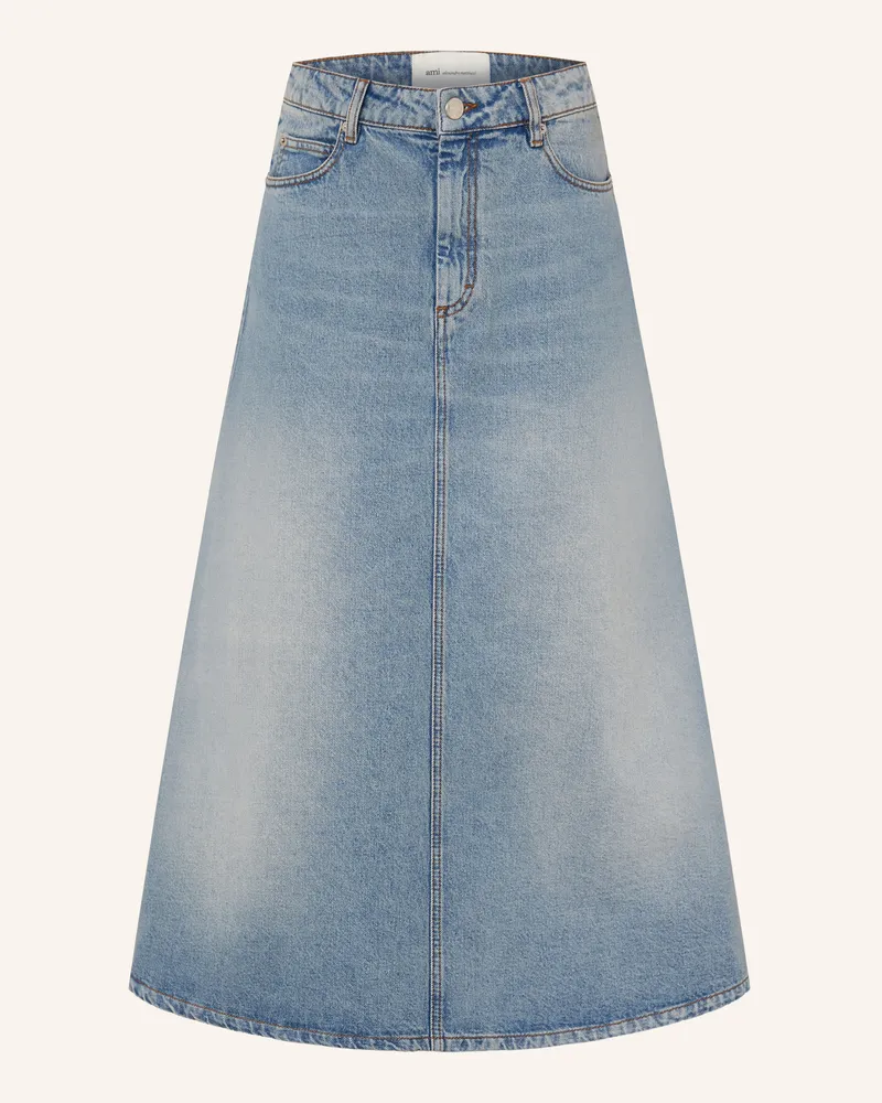 AMI Paris Jeansrock blau Hellblau