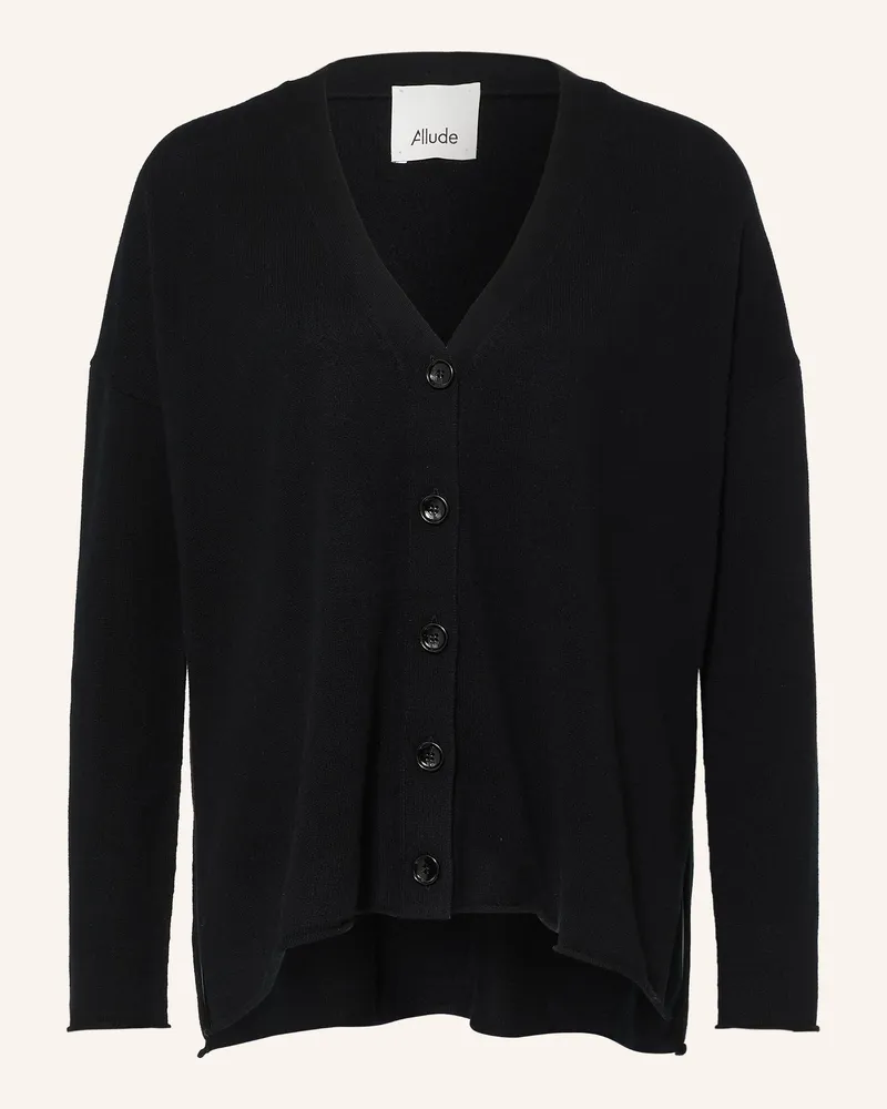 ALLUDE Oversized-Strickjacke Aus Cashmere schwarz Schwarz