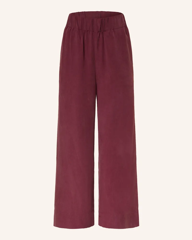 Marc O'Polo Marlenehose Dunkelrot