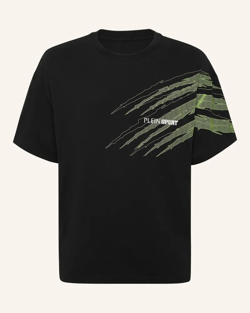 Philipp Plein Plein Sport T-Shirt Rundhalsausschnitt Ss Scratch schwarz Schwarz