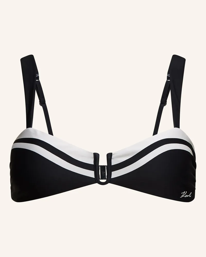 Karl Lagerfeld Bikini-Top schwarz Schwarz
