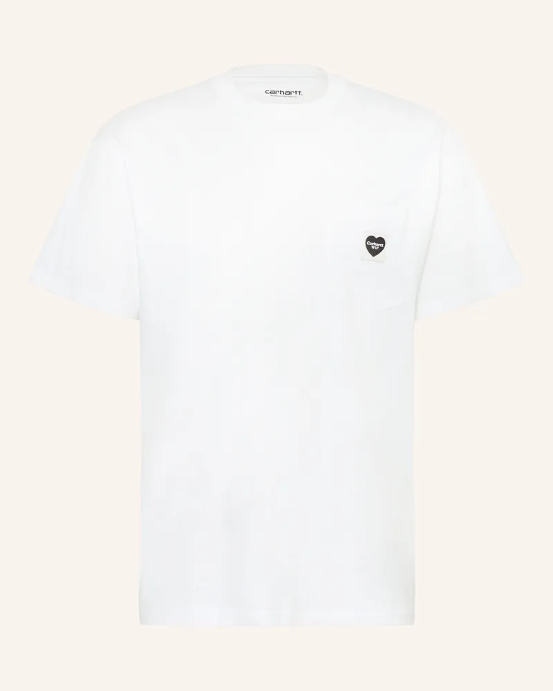 Carhartt WIP T-Shirt S POCKET HEART Weiss
