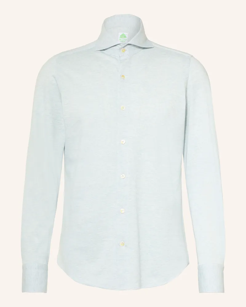 Finamore 1925 Hemd Toronto Sergio Slim Fit blau Hellblau