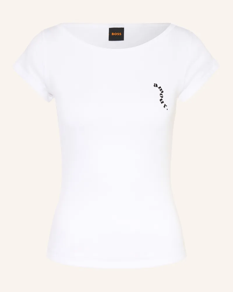 HUGO BOSS T-Shirt Etine weiss Creme