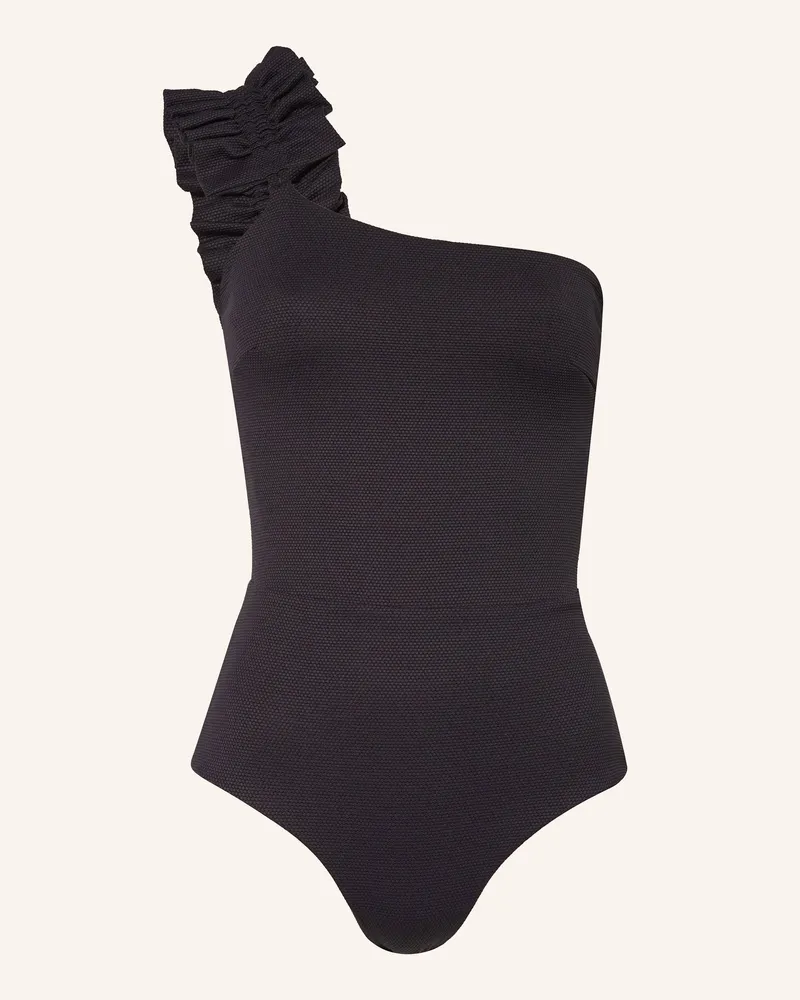 MYMARINI One-Shoulder-Badeanzug Swimsuit No. 3 Mit Uv-Schutz 50+ schwarz Schwarz