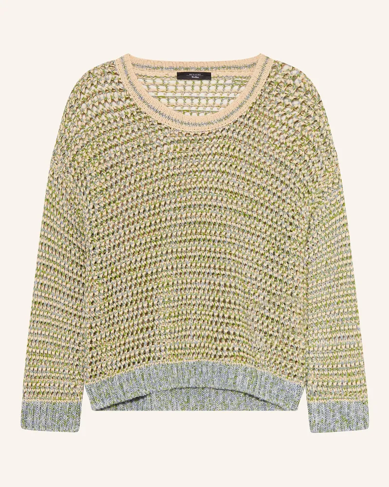 Max Mara Pullover LIUTO mit Leinen Creme